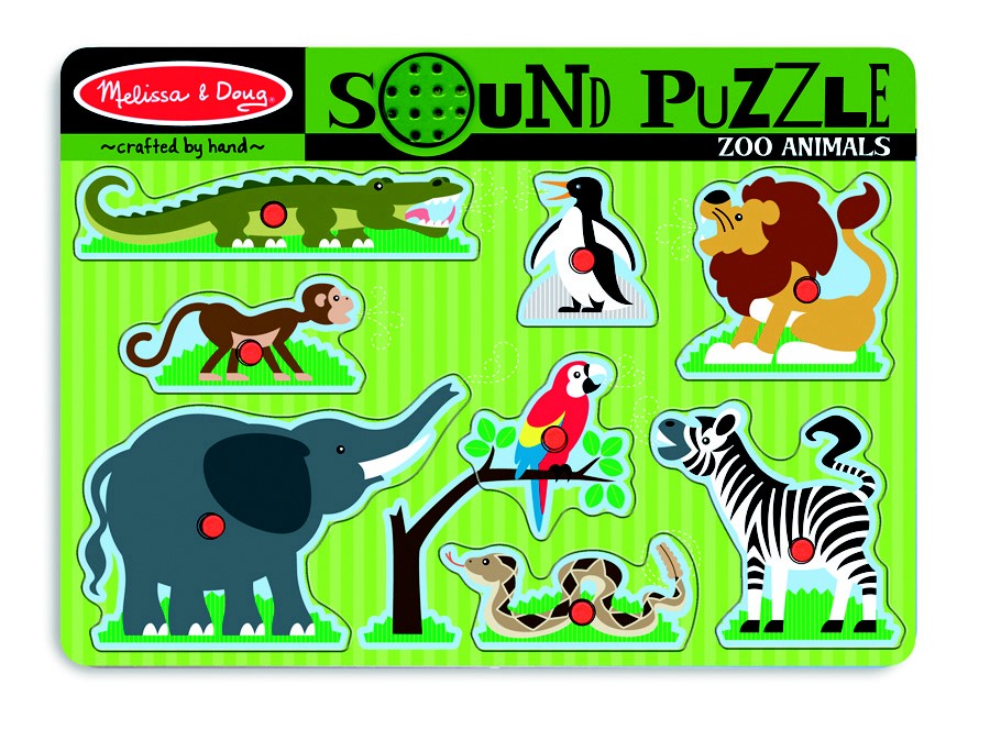 Melissa & Doug Zoo Animals Sound Puzzle - 8pc