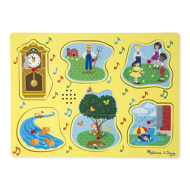 Melissa & Doug Nursery Rhymes 1 Sound Puzzle - 6 PIeces