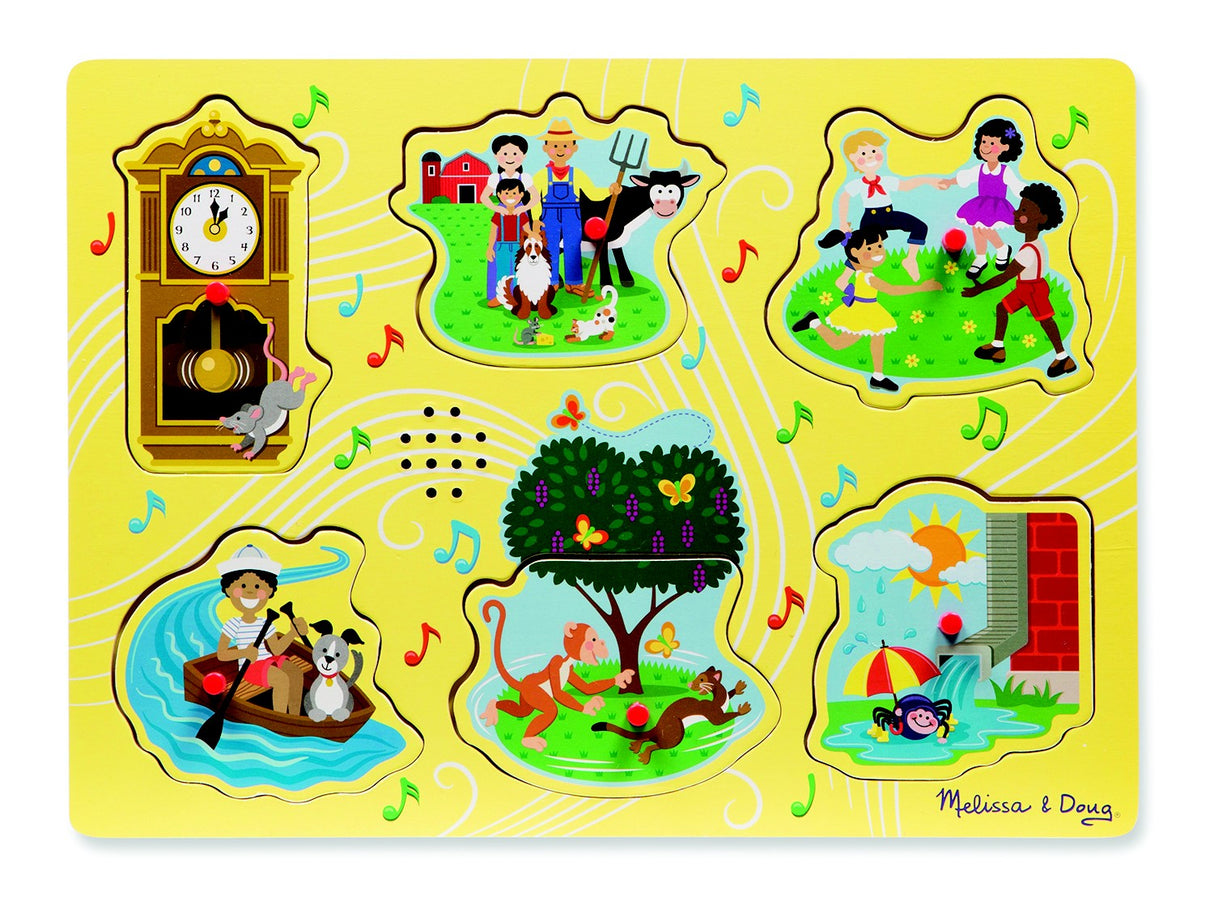 Melissa & Doug Nursery Rhymes 1 Sound Puzzle - 6 PIeces