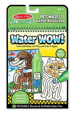 Melissa & Doug on the Go Water Wow! Water-Reveal Activity Pad - Pet Mazes