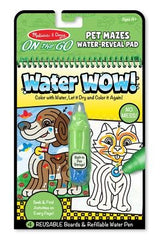 Melissa & Doug on the Go Water Wow! Water-Reveal Activity Pad - Pet Mazes