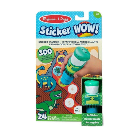M&D Sticker Wow! Sticker Stamper & Activity Pad - Dinosaur