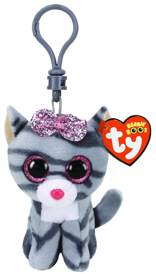 Ty Beanie Boos Clip - Kiki Grey Cat