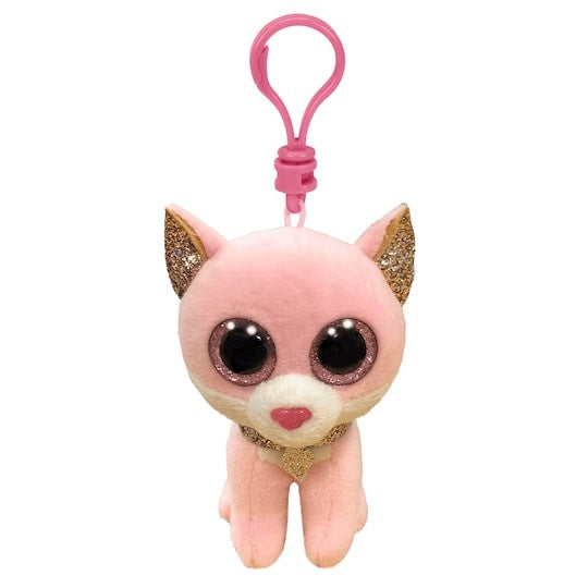 TY BEANIE BOOS CLIP - FIONA PINK CAT