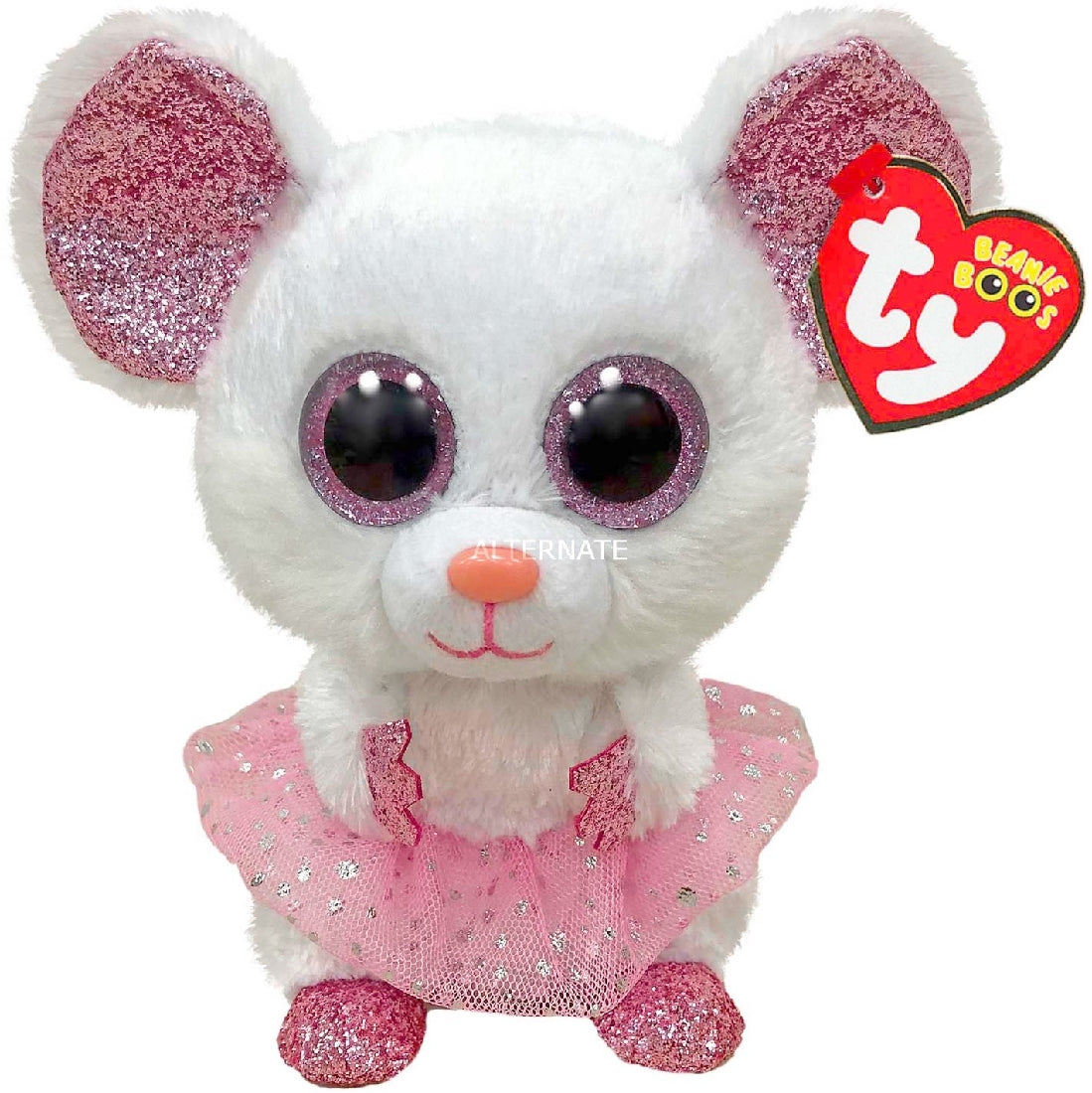 TY BEANIE BOOS REGULAR - NINA BALLERINA MOUSE