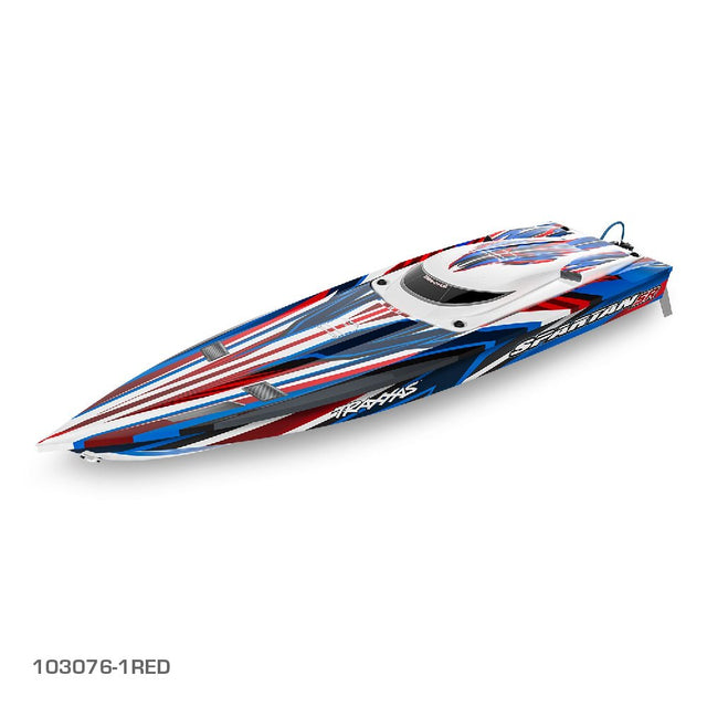 TRAXXAS SPARTAN SR 36* BRUSHLESS BOAT - RED