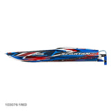 TRAXXAS SPARTAN SR 36* BRUSHLESS BOAT - RED