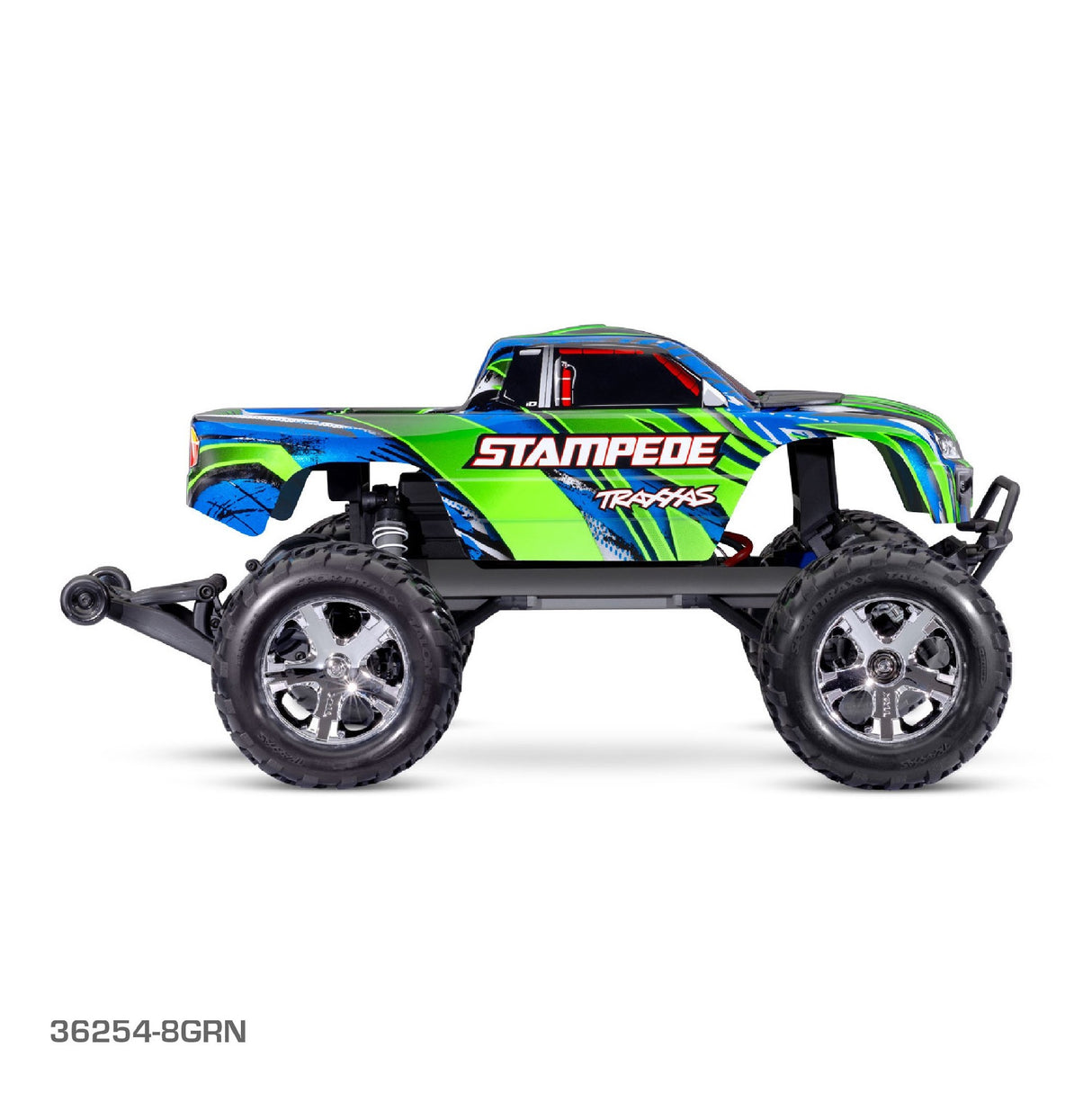 TRAXXAS STAMPEDE GREEN WITH USB-C CHARGER