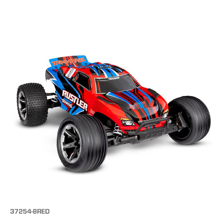 TRAXXAS RUSTLER RED WITH USB-C CHARGER