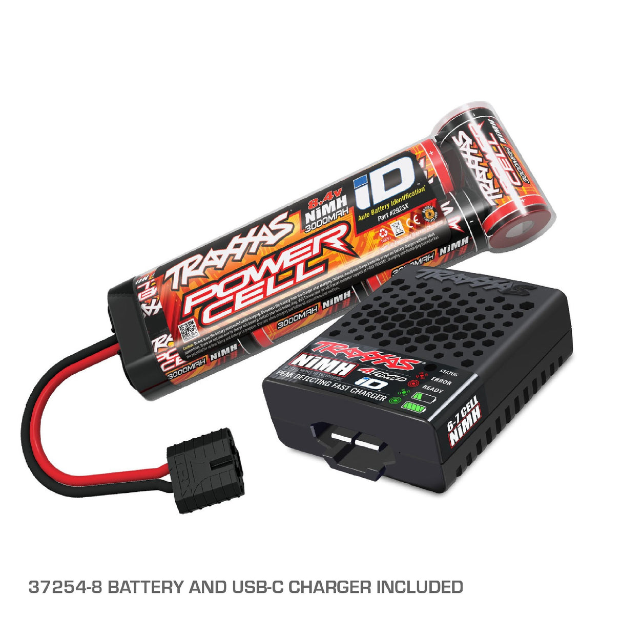 TRAXXAS RUSTLER RED WITH USB-C CHARGER