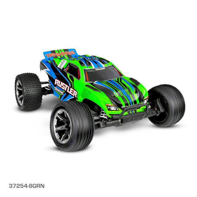 TRAXXAS RUSTLER GREEN WITH USB-C CHARGER