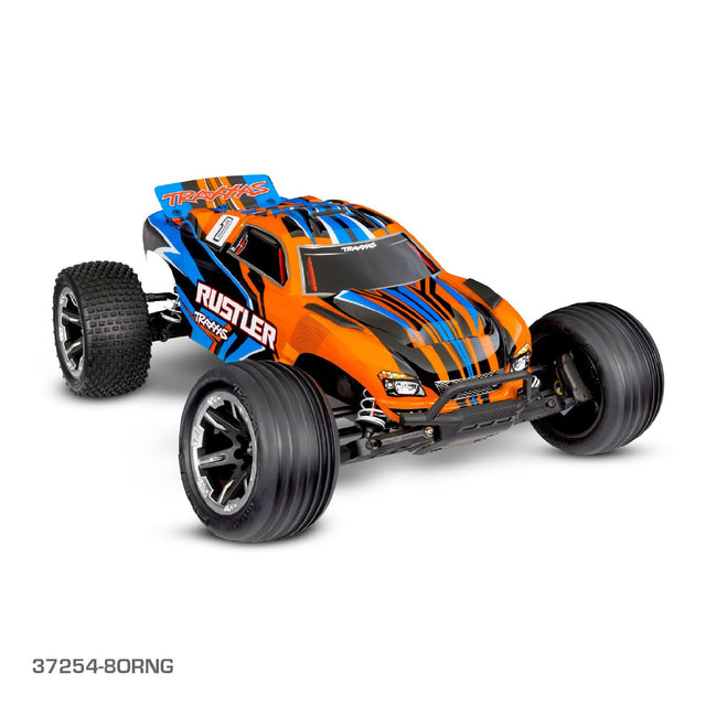 TRAXXAS RUSTLER ORANGE WITH USB-C CHARGER