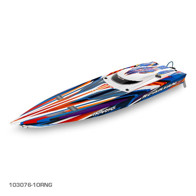TRAXXAS SPARTAN SR 36* BRUSHLESS BOAT - ORANGE