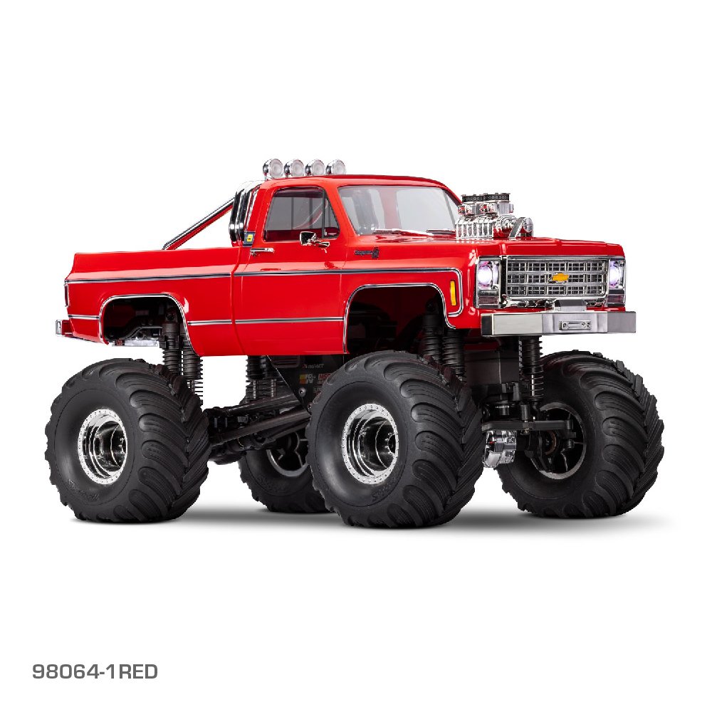 TRAXXAS TRX-4MT CHEVROLET K10 MONSTER TRUCK - RED