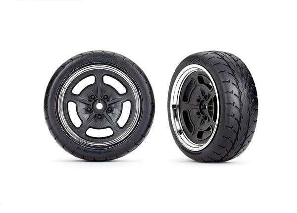 T/MAX T&W ASSMB (BLACK CHROME WHEELS 2.1" RESPONSE TIRES) (FRONT)