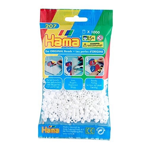 HAMA BEAD BAGS 1000 BEADS - WHITE