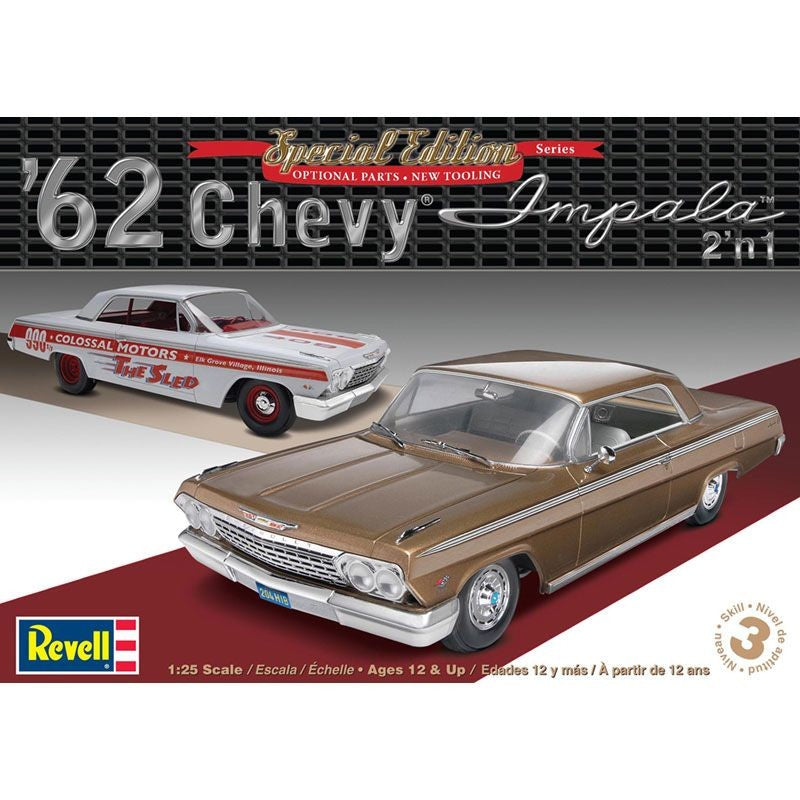 REVELL'62 CHEVY IMPALA HARD TOP 3'N 1 1:25