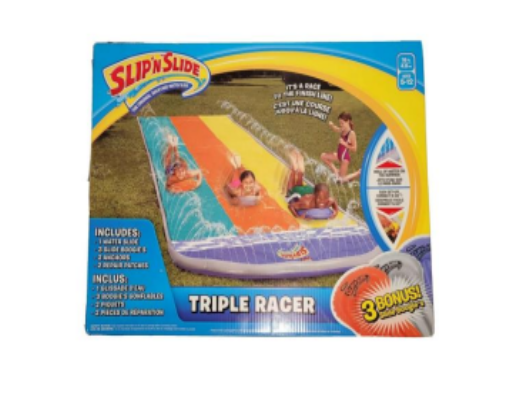 WHAM O SLIP N SLIDE TRIPLE WAVE RIDER w/ BOOGIE BOARDS