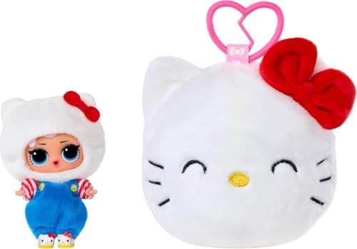 L.O.L. Surprise! Loves Hello Kitty Reversible Plush Surprise - Plush Sanrio Characters With Matching L.O.L. Tot