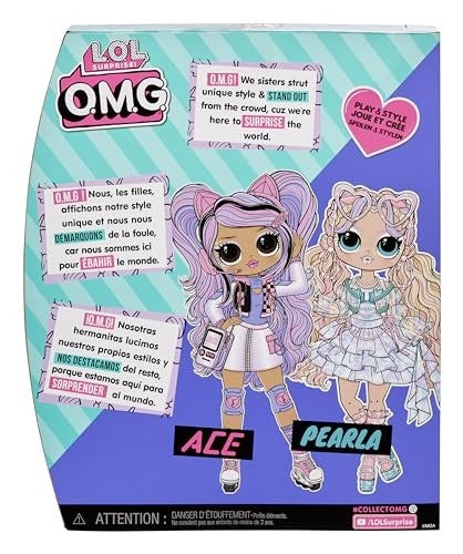 LOL Surprise OMG Ace Fashion Doll with 15 Surprises Including Gaming Themed Fashions and Accessories – Great Gift for Kids Ages 4+