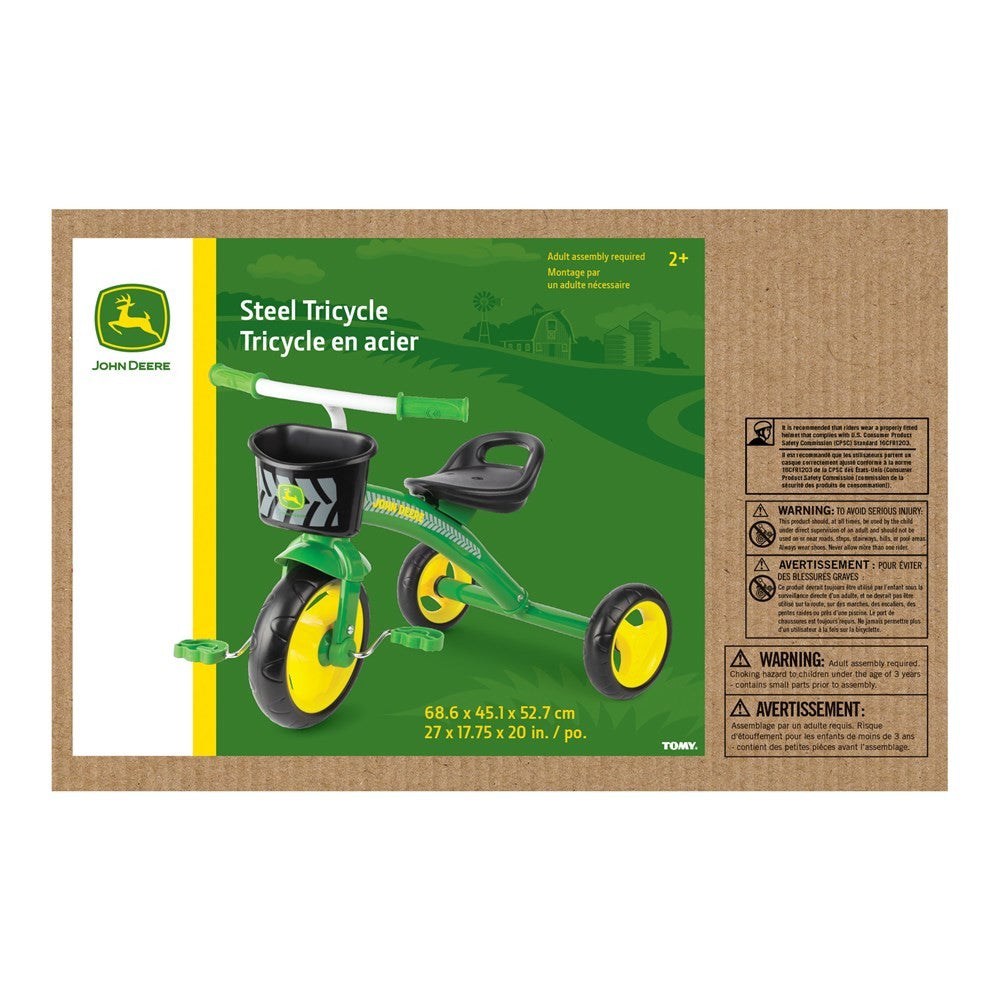 JOHN DEERE GREEN STEEL TRICYCLE