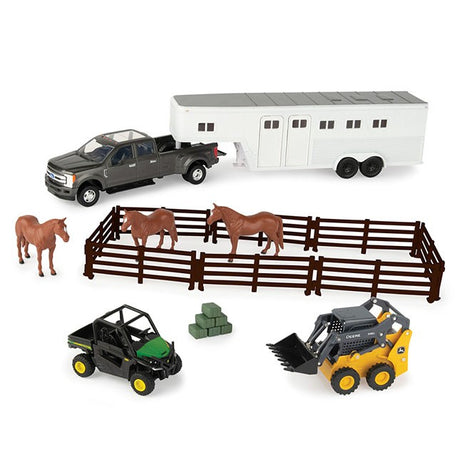1/32 Hobby set with JD Gator & Skid Steer (with horses)