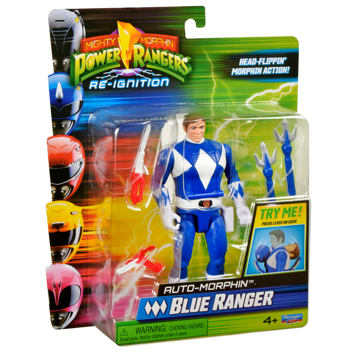 Mighty Morphin Power Rangers Re-Ignition Auto-Morphin Blue Ranger