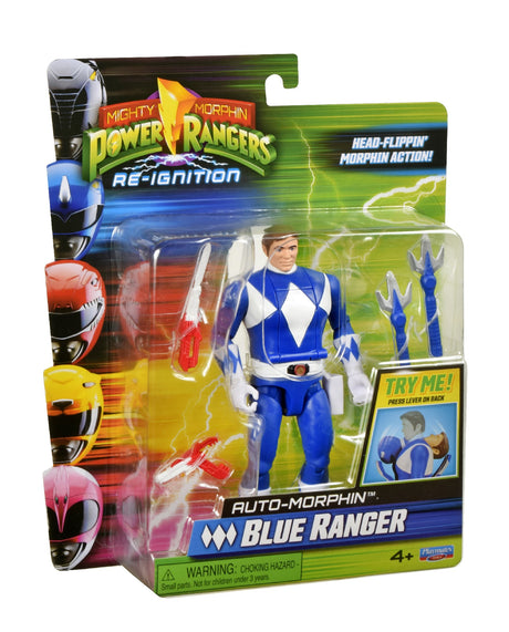 Mighty Morphin Power Rangers Re-Ignition Auto-Morphin Blue Ranger