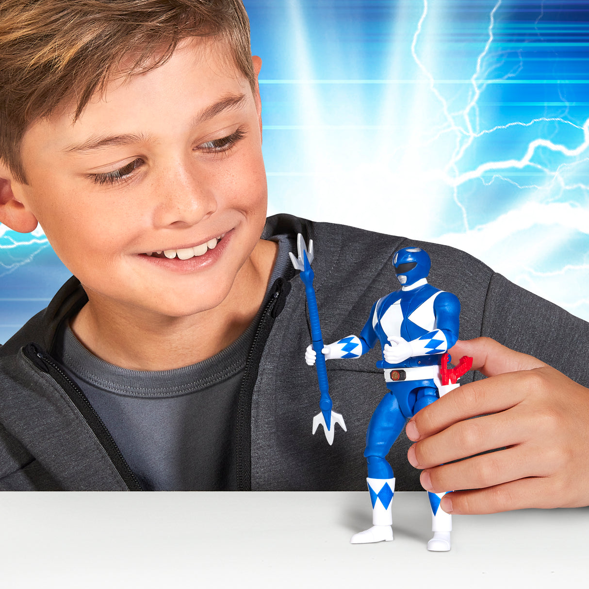 Mighty Morphin Power Rangers Re-Ignition Auto-Morphin Blue Ranger