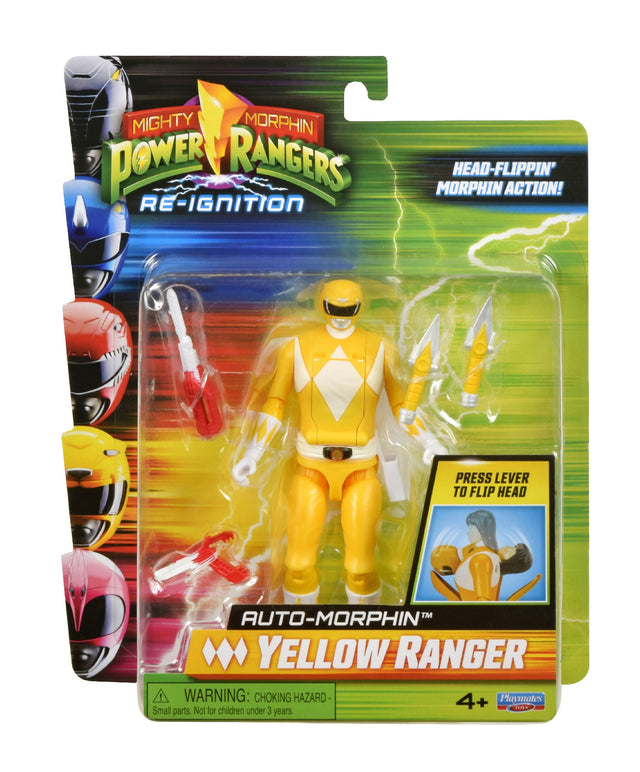 Mighty Morphin Power Rangers Re-Ignition Auto-Morphin Yellow Ranger