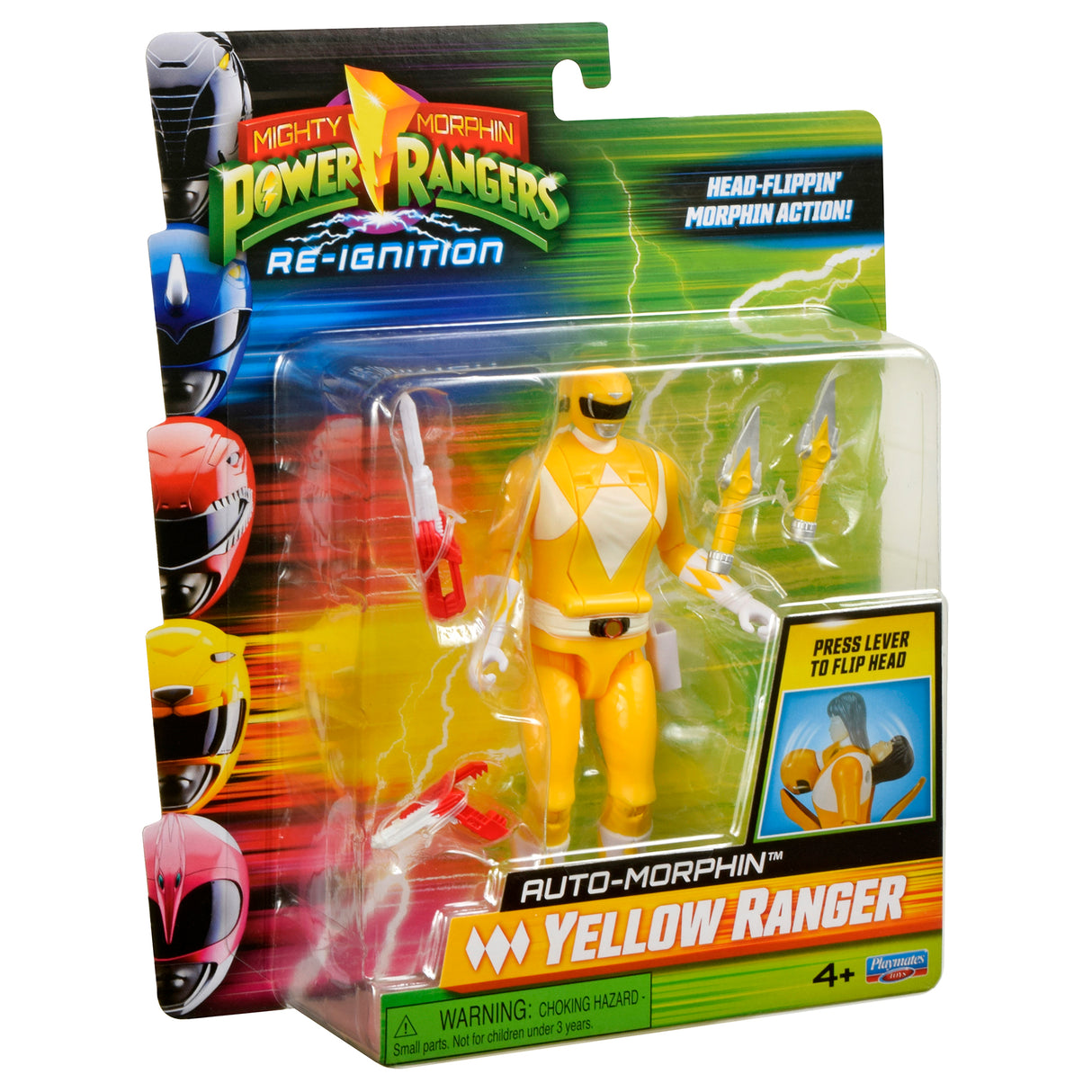 Mighty Morphin Power Rangers Re-Ignition Auto-Morphin Yellow Ranger