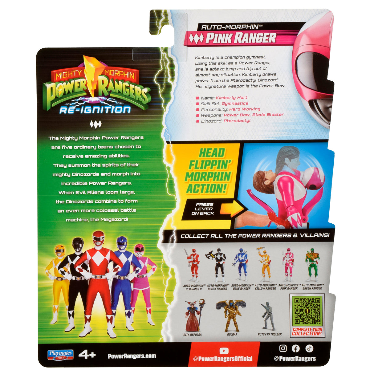 Mighty Morphin Power Rangers Re-Ignition Auto-Morphin Pink Ranger