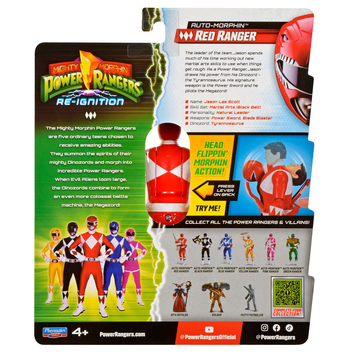 Mighty Morphin Power Rangers Re-Ignition Auto-Morphin Red Ranger