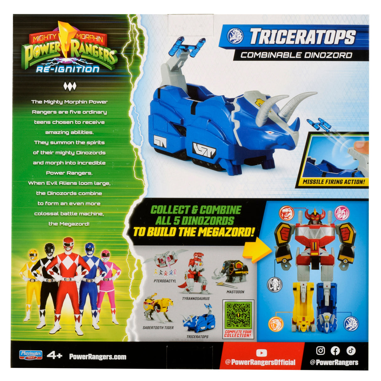 Power Rangers Combinable Dinozord - Triceratops