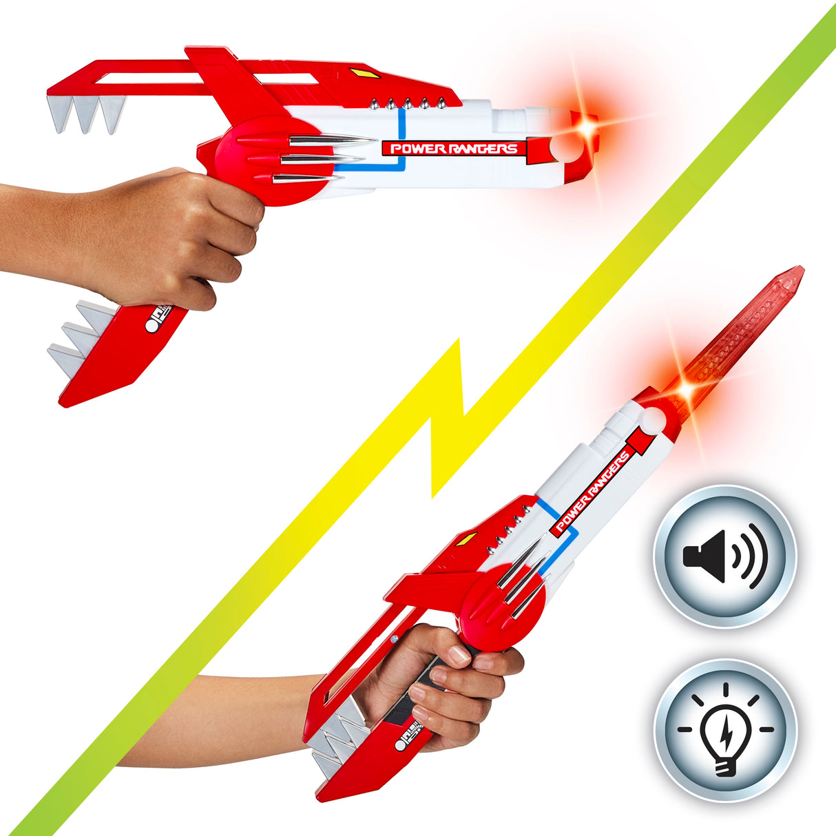 Mighty Morphin Power Rangers Re-Ignition Blade Blaster w/ Lights & Sounds