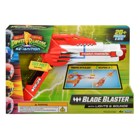 Mighty Morphin Power Rangers Re-Ignition Blade Blaster w/ Lights & Sounds