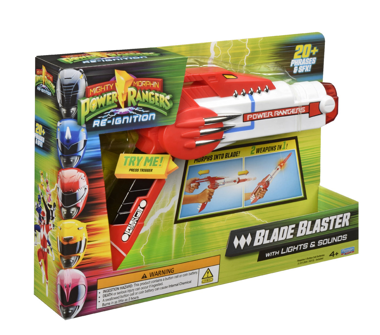 Mighty Morphin Power Rangers Re-Ignition Blade Blaster w/ Lights & Sounds