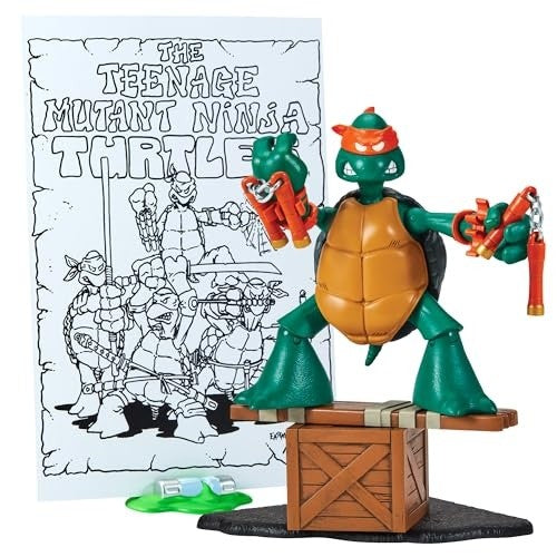 TMNT Classic 40th Anniversary Original Sketch Turtle Figure - MICHELANGELO