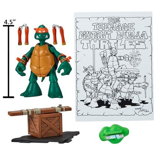 TMNT Classic 40th Anniversary Original Sketch Turtle Figure - MICHELANGELO