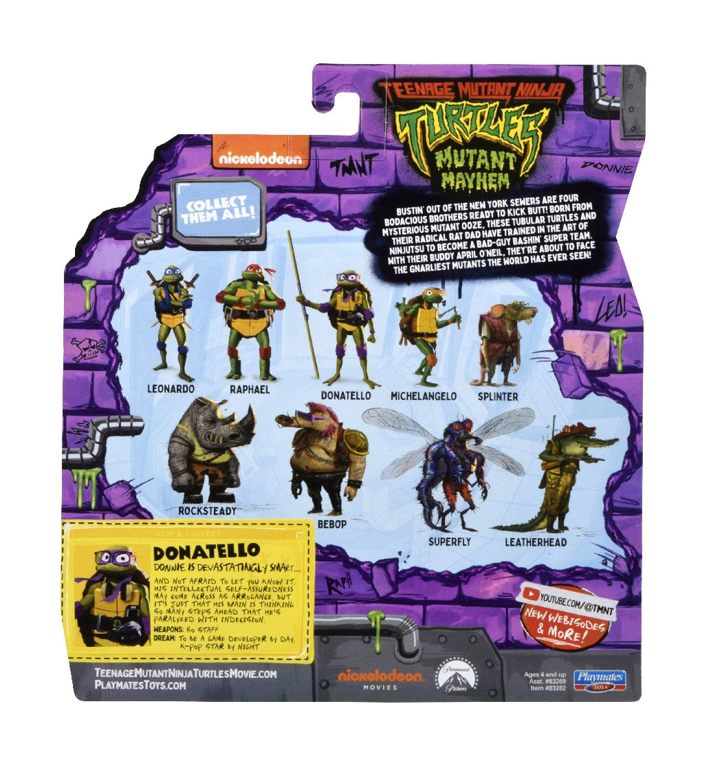 Tmnt Mutant Mayhem Basic Figure Asst - Leonardo