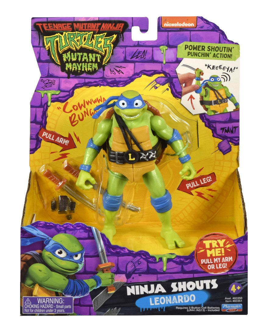 TMNT MUTANT MAYHEM NINJA SHOUTS FIGURES ASST - LEONARDO