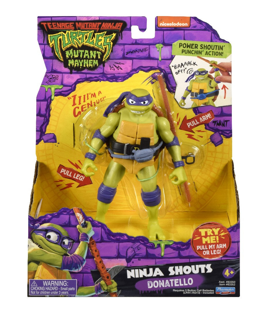 TMNT MUTANT MAYHEM NINJA SHOUTS FIGURES ASST - DONATELLO