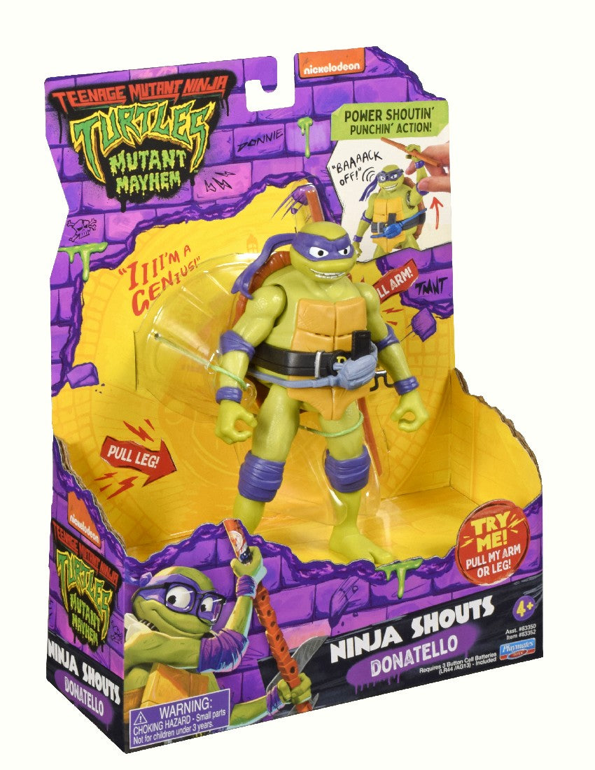 TMNT MUTANT MAYHEM NINJA SHOUTS FIGURES ASST - DONATELLO