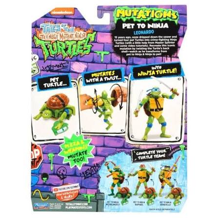 Tales Of Teenage Mutant Ninja Turtles: Mutations Leonardo Pet To Ninja Figure