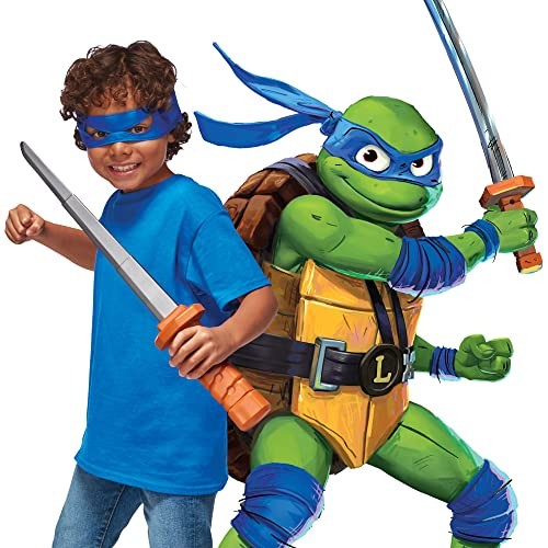 Teenage Mutant Ninja Turtles: Mutant Mayhem Ninja Reveal Leonardo's Katana and Role Play Set