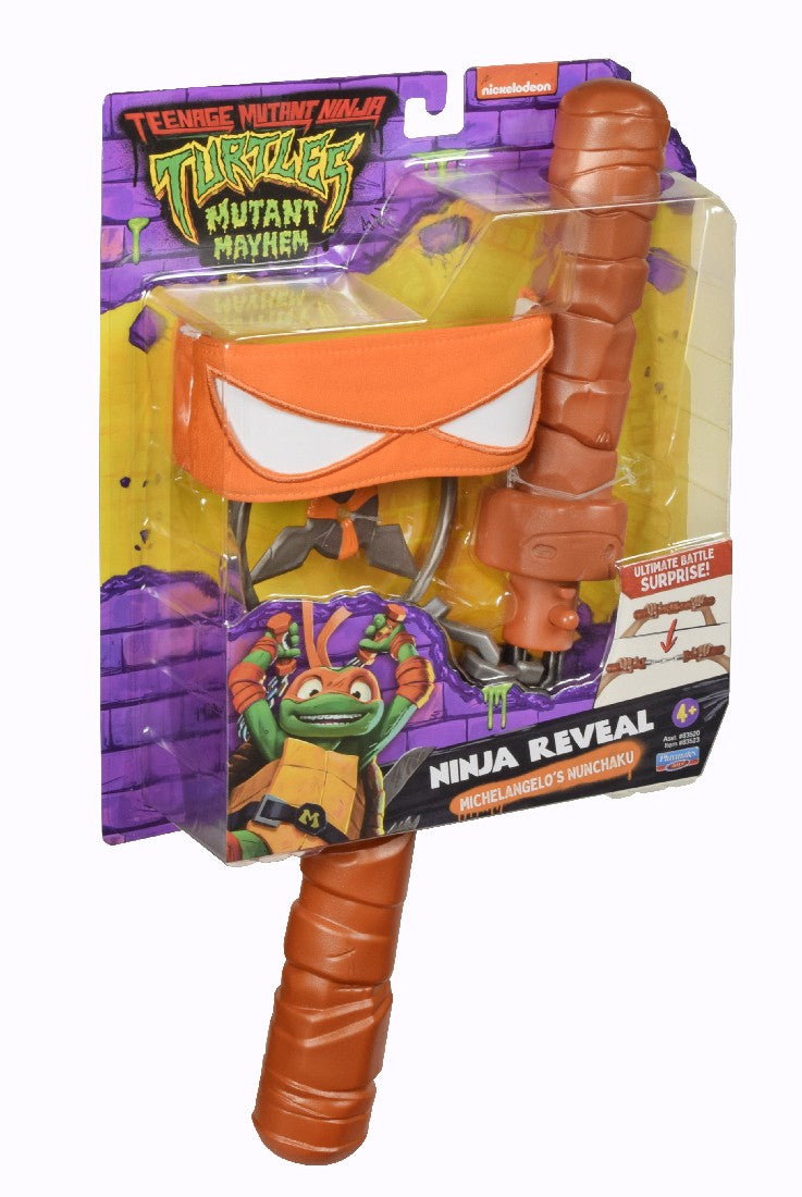 TMNT Mutant Mayhem Ninja Reveal Roleplay - Michelangelo's Nunchaku