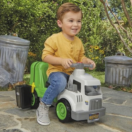 Little Tikes Dirt Diggers Garbage Truck Scoot Ride on with Real Working Horn  Trash Bin for Themed Roleplay for Boys  Girls  Kids  Toddlers Ages 2 to