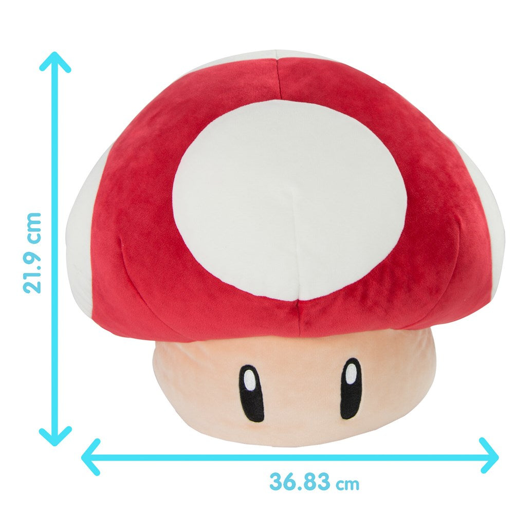 Club Mocchi- Mocchi- Super Mario Mushroom Mega 15 Inch Plush