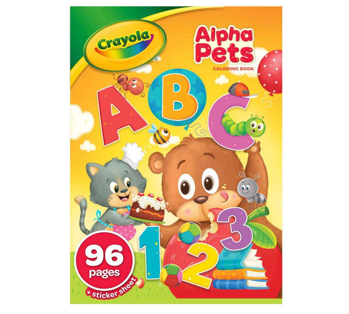 Crayola 96-Page Alpha Pets Coloring Book