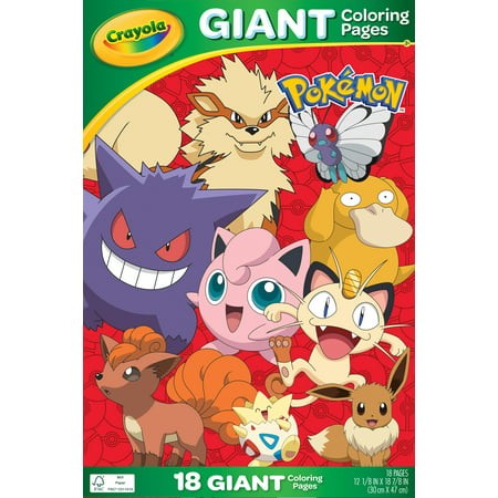 Crayola Pokémon Giant Coloring Pages  18 Coloring Pages  Gifts for Kids  Ages 3+